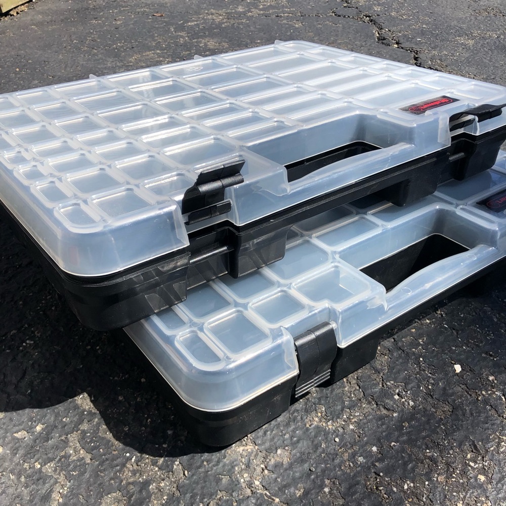 Clear and Black Portable Storage Organizer Case - Home Storage & Organization
